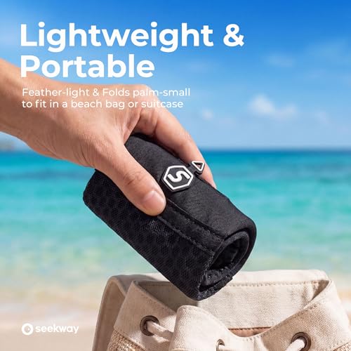 Quick-Dry Water Shoes Aqua Socks Slip-On for Beach & Swim - 11.5-12.5 Women/10.5-11.5 Men - Black