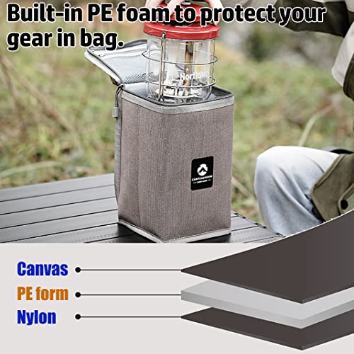 Camping Moon Lantern Storage Case T-8, T-9 11'' Height with Top Pocket - Suitable for Camping Lanterns