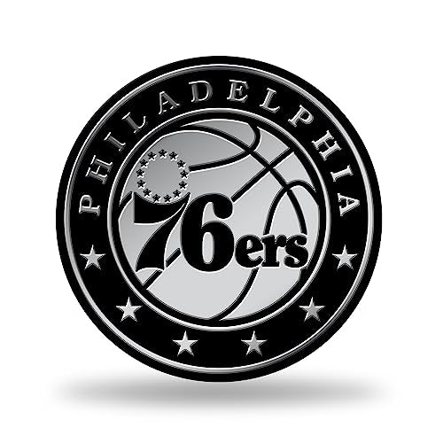 Philadelphia 76ers Chrome Auto Emblem 3D Sticker - 5 Inches