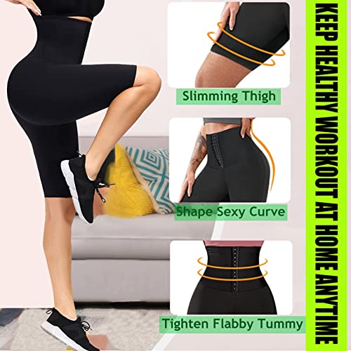 High Waisted Sauna Sweat Shorts for Women - Large/X-Large