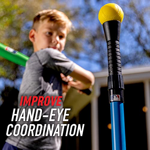 XT Batting Tee Set - Adjustable Height, Blue with Foam Bat & Ball