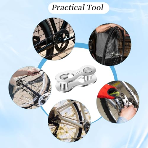 10-Speed Bicycle Chain Missing Link Connectors - 5 Pairs