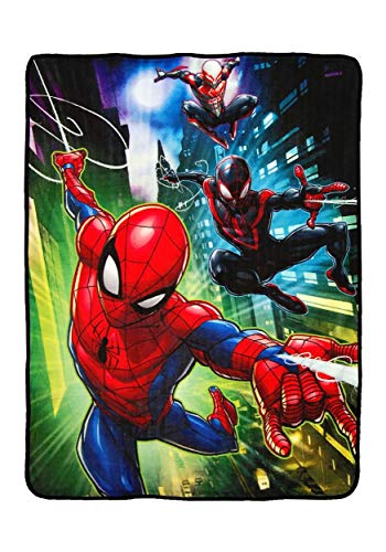Spider-Man Micro Raschel Throw Blanket - Swing City, 46" x 60"