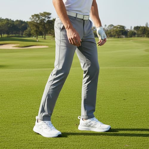 Mens White Spiked Golf Shoes Non Slip Waterproof Professional - DARIBOM 12