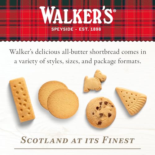 Walker's Mini Scottie Dog Shortbread Cookies - 5.3 Oz Butter Cookies (Traditional Scottish Recipe, Pack of 1)