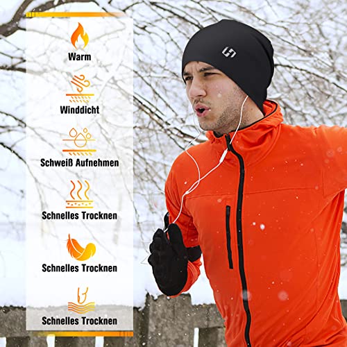 Thermal Running Hat - Unisex Skull Cap Beanie for Cycling