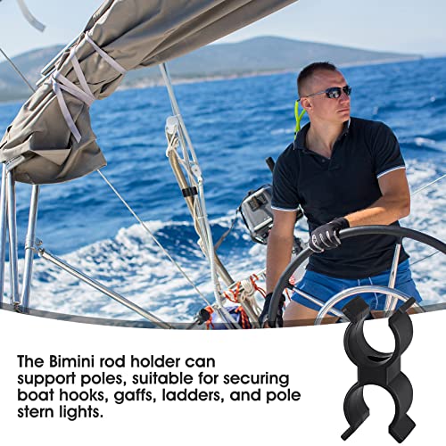 4-Pack Bimini Top Pole Clamps - Plastic Boat Pole Holders