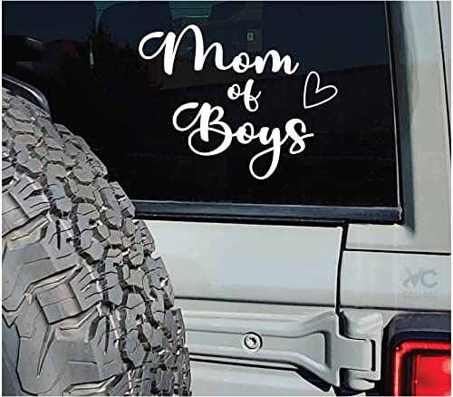 Mom of Boys Vinyl Sticker - Waterproof Decal for Car & Laptop