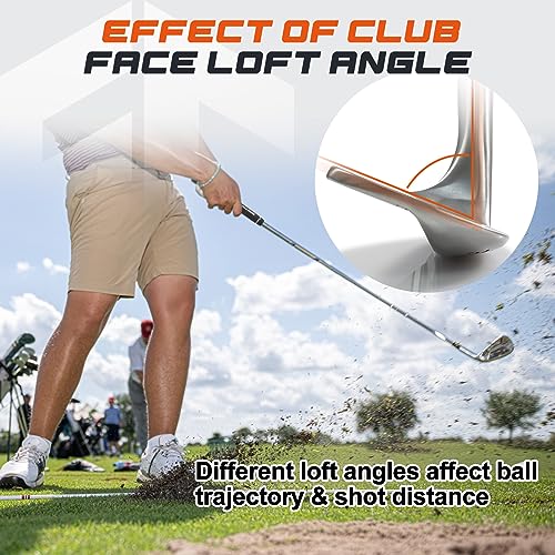 Full Choice Silver 70° Golf Wedge - Lob & Sand Wedge for Men & Women, Right Hand