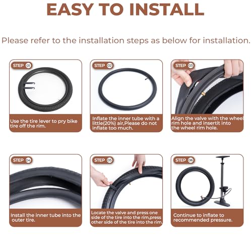 24x2.30 Bicycle Tires - Durable Folding Puncture-Resistant MTB Off-Road