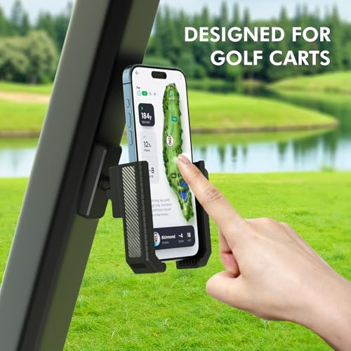 Magnetic Golf Cart Phone Holder - 360° Rotatable, Secure Fit