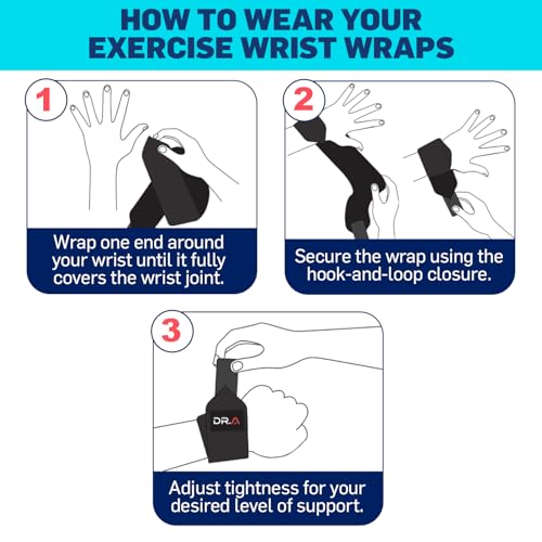 Wrist Brace Support for Tendonitis - 2 Pack Hand Wraps