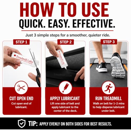 Premium 100% Silicone Treadmill Lubricant - 5 Pack