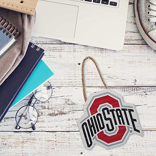 Ohio State University Logo Wood Wall Decor - Red/Gray