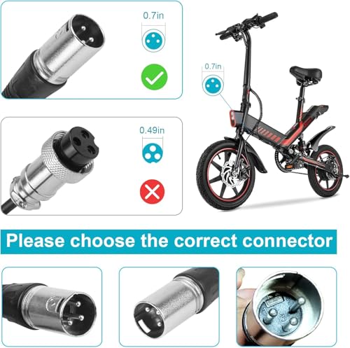 60W 29.4V 2A Li-On Scooter Charger for Jazzy Pride Schwinn eZip Go-Go 3-pin XLR
