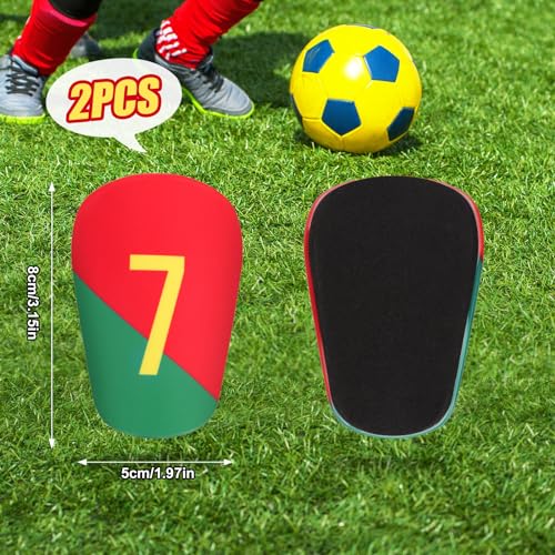 Mini Soccer Shin Guards - Lightweight Impact-Resistant Pads