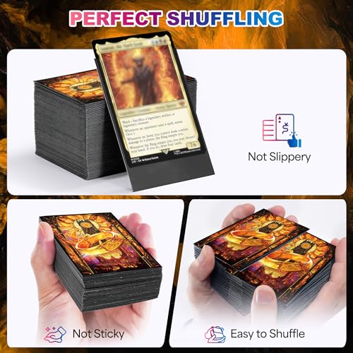 UAONO 100ct Magic Ring Art Card Sleeves for MTG & TCG Decks