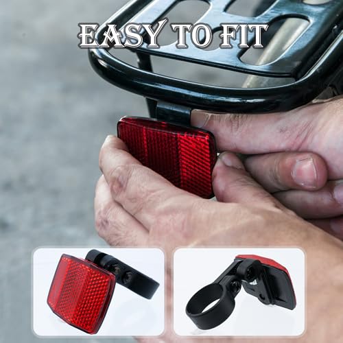 Bicycle Reflectors Kit - 6PCS Front & Rear Warning Reflectors