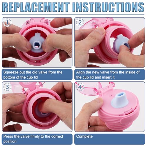 Silicone Bite Valve Replacement for Ello Cooper Water Bottles - 2 Pack