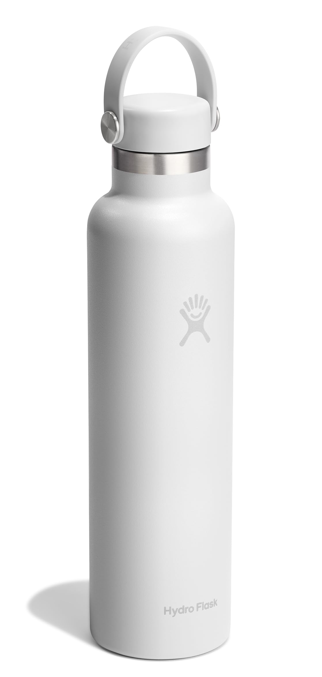 Hydro Flask Water Bottle - Insulated Stainless Steel - Non Spill, Leakproof in 24 Oz Tonal White