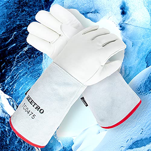 BEETRO -292¢µ/-180¡É or Above Antifreeze Gloves for Dry Ice Handling Liquid Nitrogen Sponge and Cotton Inner