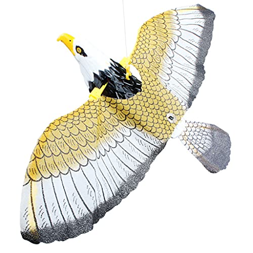 Hanging Flying Bird Scarer Decoy with Music - Rose