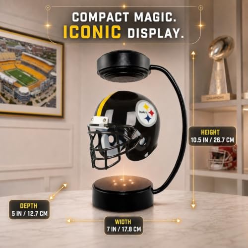 NFL Rotating Levitating Hover Helmet with LED - Pittsburgh Steelers