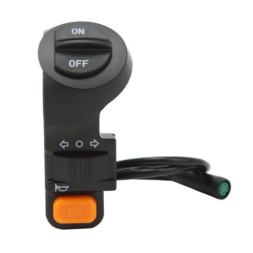 Topyond Electric Bike Turn Light Switch, ABS Waterproof Handlebar Mount Easy Installation for Electric Scooter