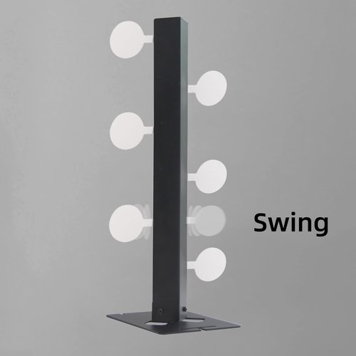 Atflbox The Metal Swing Shooting Target Stand with 6 Steel Plates for Airsoft BB Guns Practise (Dueling Tree)