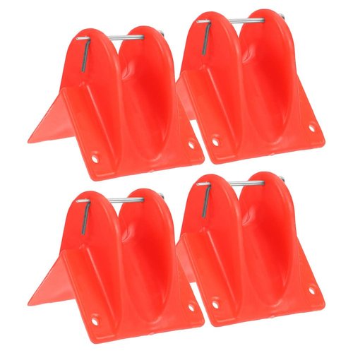 Housoutil Climbing Rope Edge Protector 4-Pack Angle Guard for Outdoor Rappelling and Mountaineering Safety Gear Lightweight 2.67X2.51X2.36 Inch Durable Rope Protector for Camping