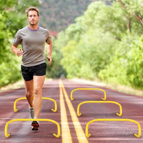 6-Inch Speed Agility Training Hurdles - 30 Pcs Yellow Set