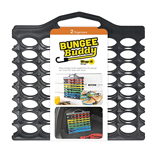 Bungee Buddy - Bungee Cord Holder (2-Pack) for Garage Organization