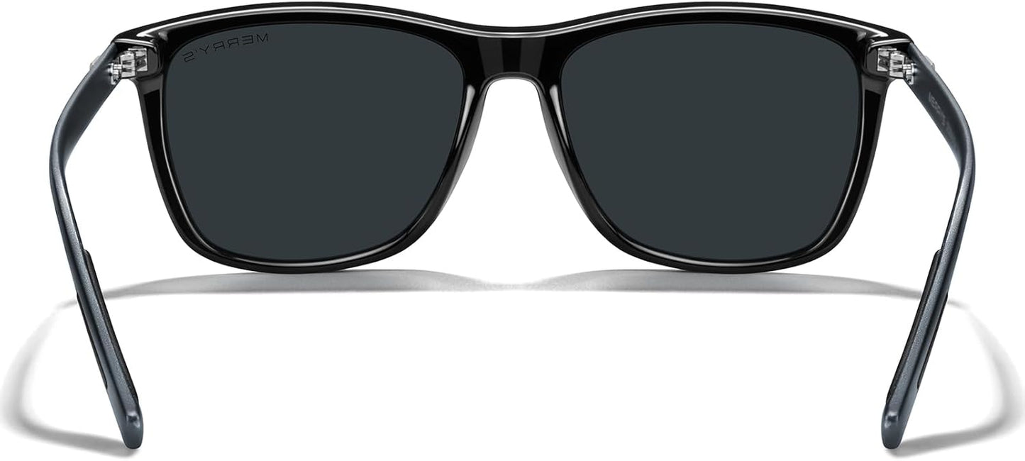 MERRY'S Polarized Aluminum Sunglasses - Vintage Style for Men & Women | Model S8286