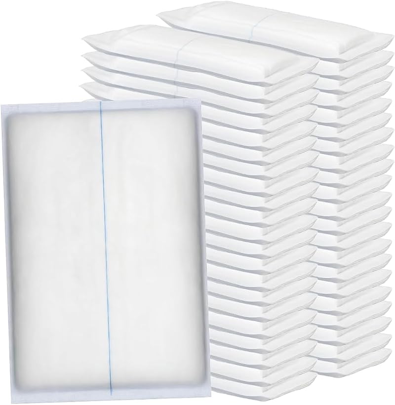 Vakly ABD Pads 5x9 Sterile – 100 Pack, Extra Absorbent Non-Adherent Wound Dressings