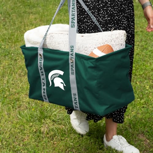 Michigan State Spartans Large Picnic Caddy Tote Bag - Collapsible Design