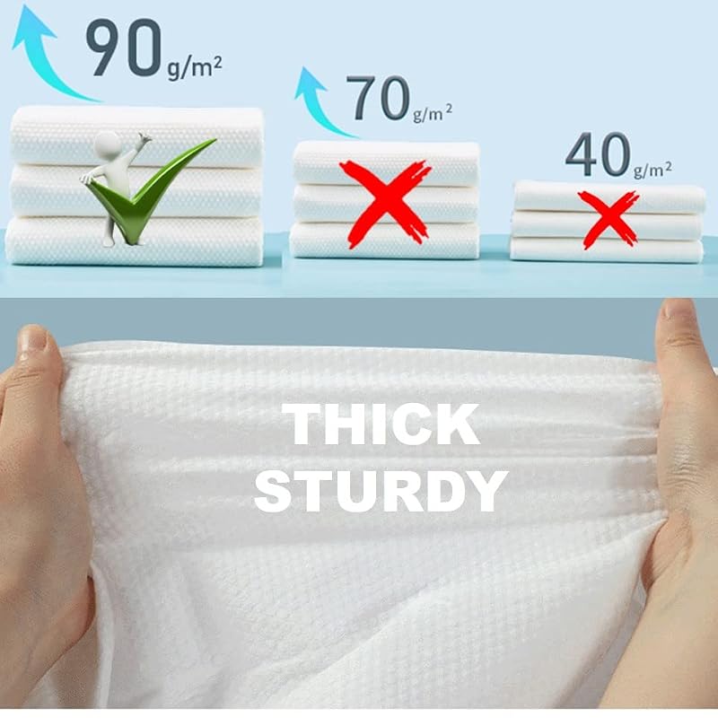 Premium Travel Washcloths - Compressed Towels (11.8" x 10.6") - 20 Pack