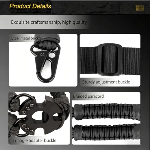Two-Point and Traditional Sling for Outdoor - PAUENTPA Black