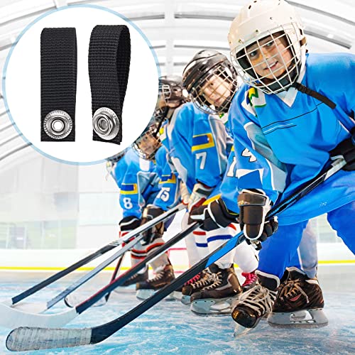 Hockey Helmet Chin Strap Replacement - 3 Detachable Straps, Black