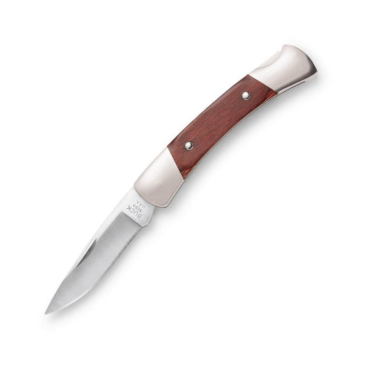 Buck Knives 503 Prince Lockback Folding Pocket Knife, Nickel Silver Bolsters, Rosewood Handles, 2-1/2" 420HC Drop Point Blade, EDC