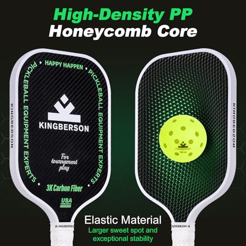 Kingberson T700 Carbon Fiber Pickleball Paddle 16mm Core USAPA Approved
