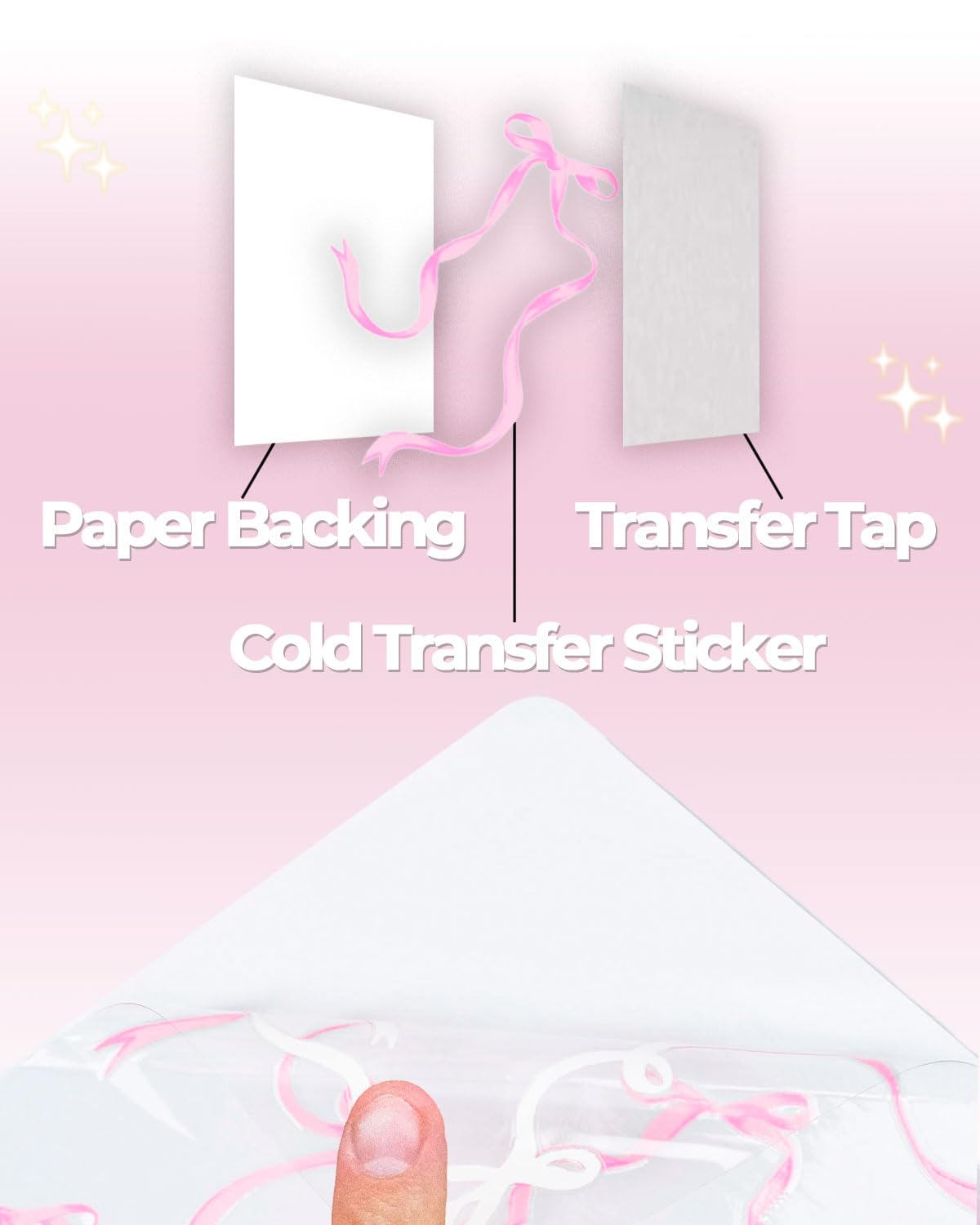 Kaitiaki Bows Stickers for Custom Owala Accessories - Cute Tumbler Decals, Fits 24oz Urban Outfitters Owala Bottles (Bubble Bliss Bow, Pink)