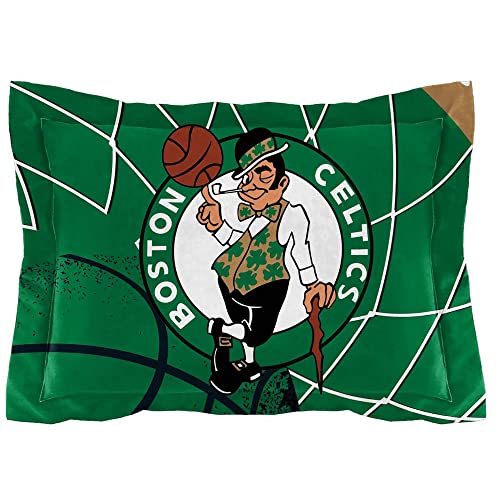 Boston Celtics NBA Comforter Set - Soft Bedding Set with Shams - Full/Queen