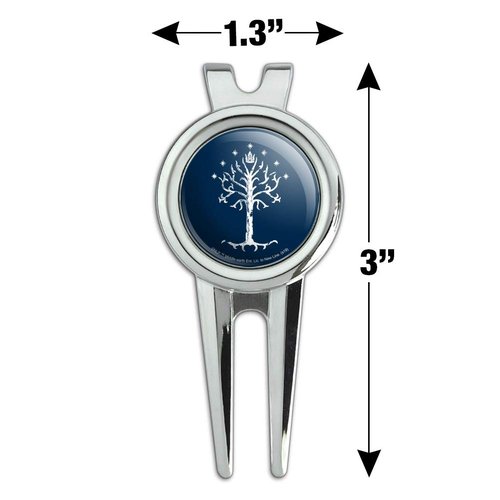 GRAPHICS & MORE Lord of The Rings Tree of Gondor Golf Divot Repair Tool and Ball Marker