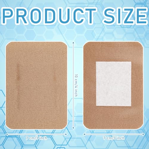 Marsui 200 Pcs Large 3x4 Inch Flexible Adhesive Bandages - Wound Care Supplies