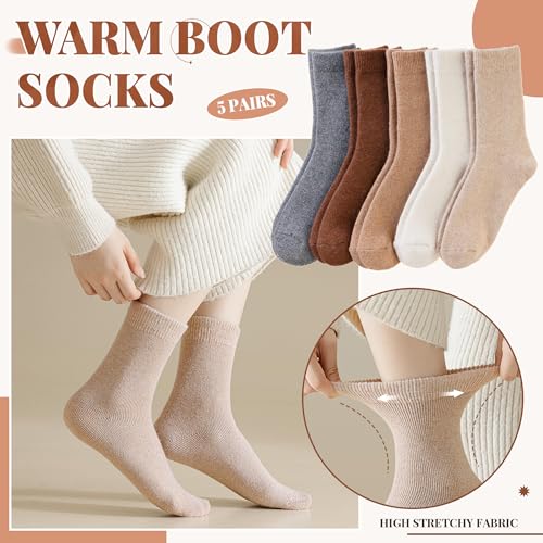 Velice Caramel Series Merino Wool Thermal Hiking Socks for Winter