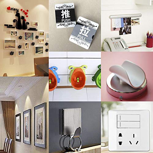 100 PCS Adhesive Replacement Kit Double-Sided Foam Tape High Bond Dots Conformable Acrylic Glue Strong Pad Mounting Tape Adhesion for Wall Surface Balloon Leather Rubber Mirror Face, White