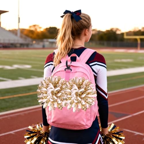 Pom Pom Holder for Cheerleaders - Pink Backpack Accessory