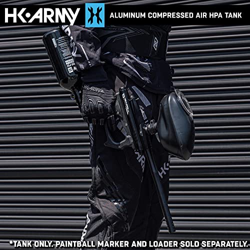 48ci/3000psi Aluminum HPA Paintball Tank with Standard Regulator - Black