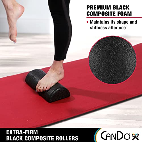 High-Density Half-Round Foam Roller, 6" x 36" for Muscle Recovery