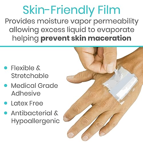 Transparent Film Dressing Roll - Waterproof Adhesive Tattoo Wrap 4" x 10 Yds